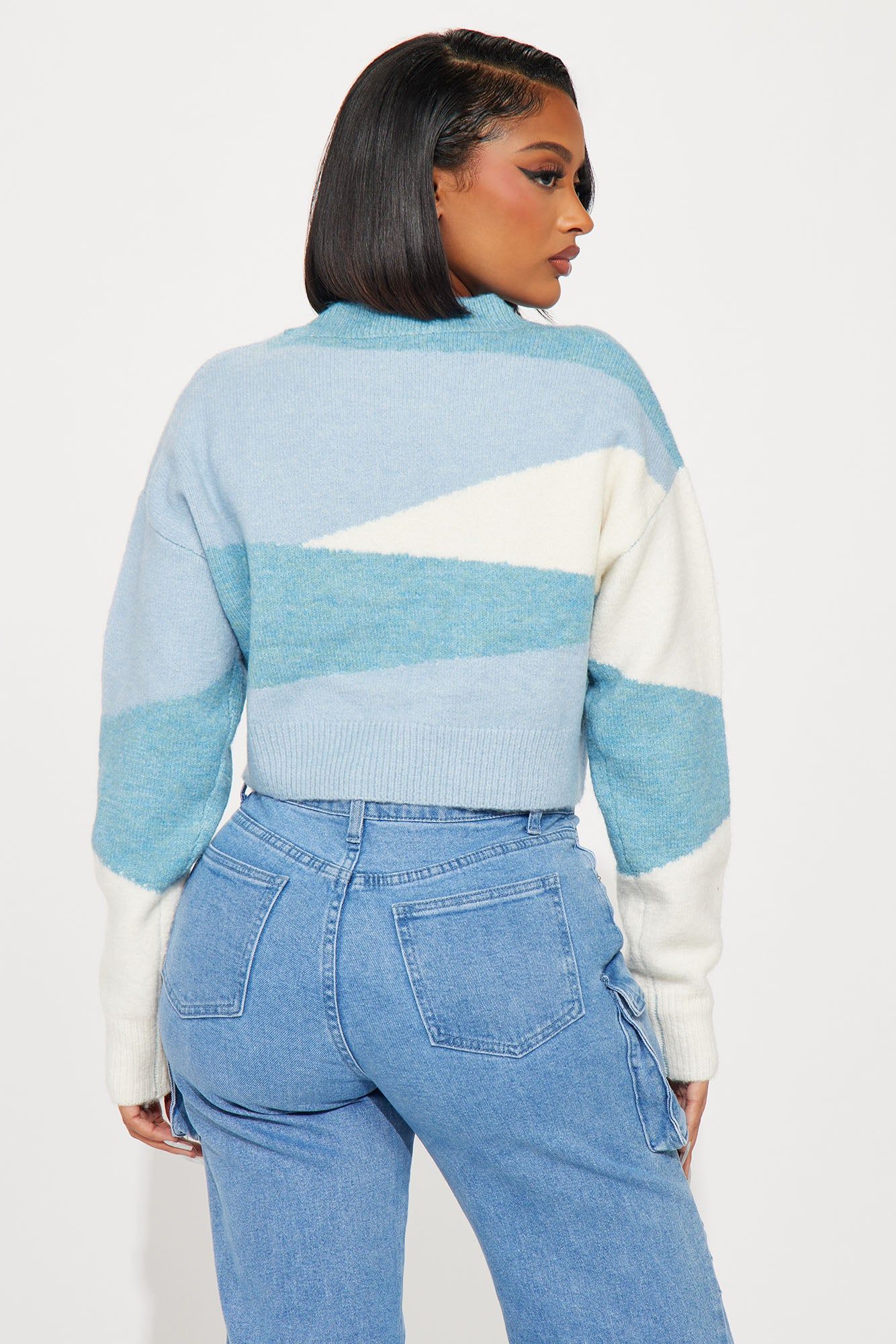 Windy Weather Sweater - Blue/combo sold by Fashion Nova product image thumbnail 3