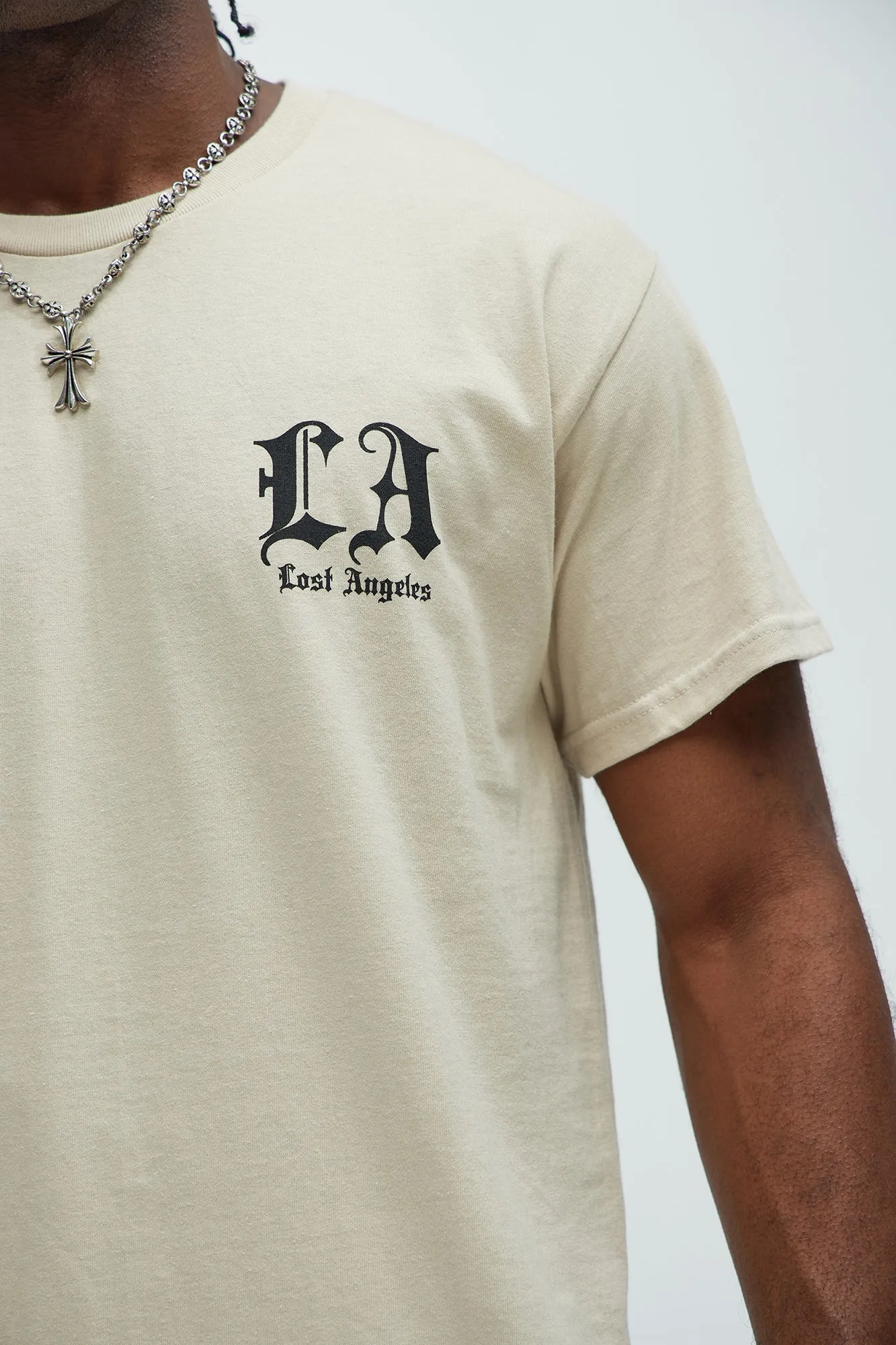 Lost Angeles Dream Short Sleeve Tee - Sand sold by Fashion Nova product image thumbnail 3