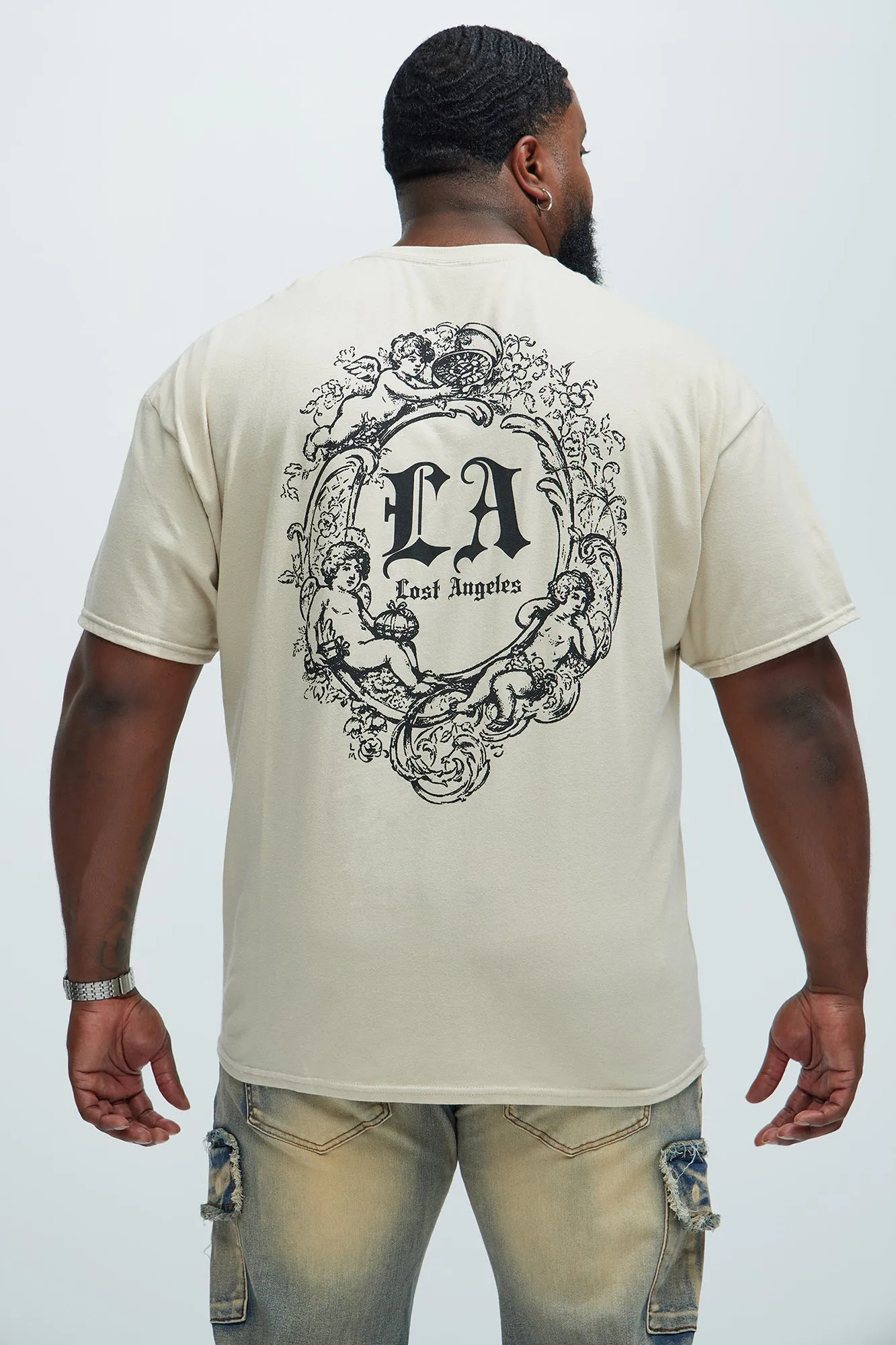 Lost Angeles Dream Short Sleeve Tee - Sand sold by Fashion Nova product image thumbnail 5