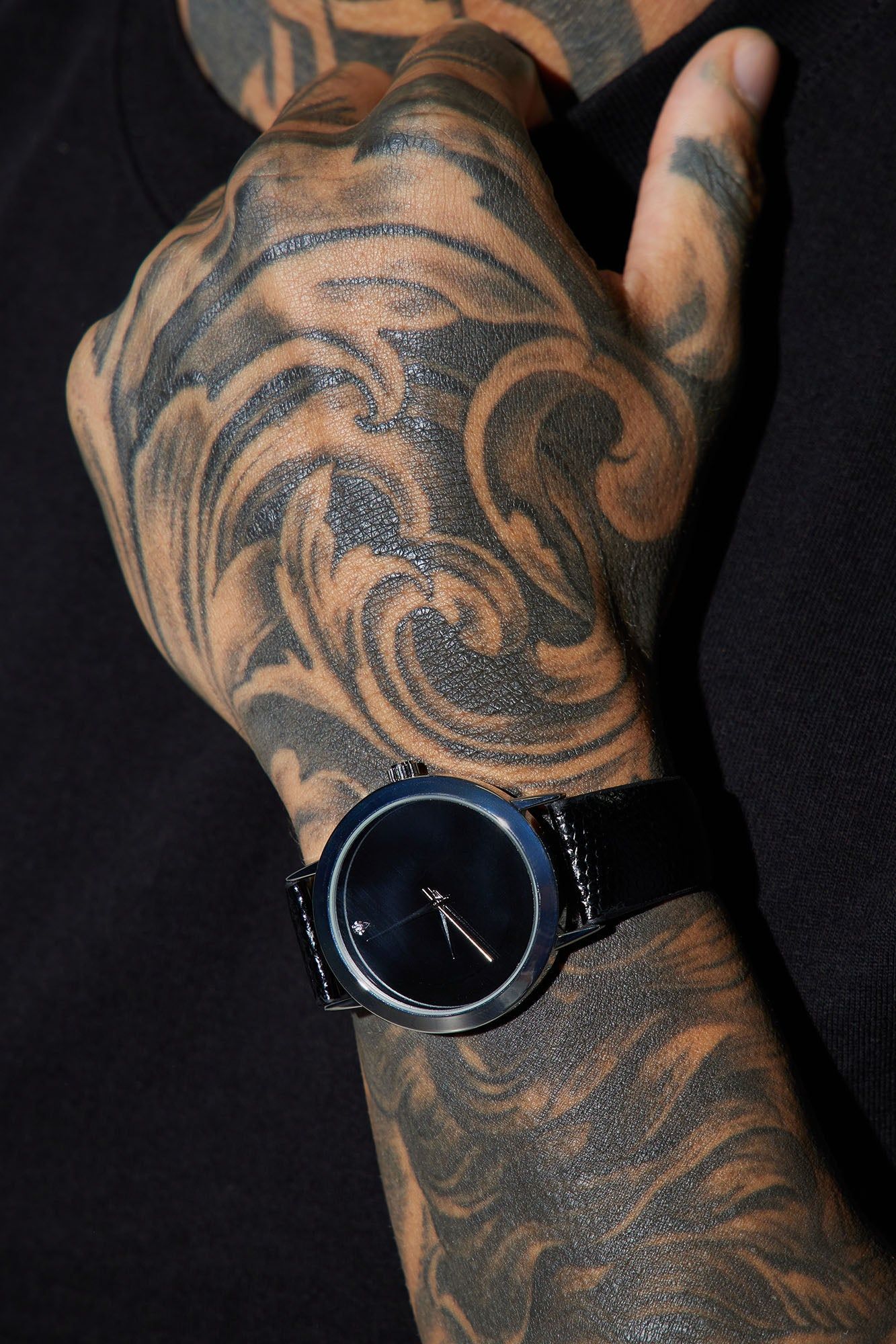 Give Me The Time Watch - Black/Silver sold by Fashion Nova