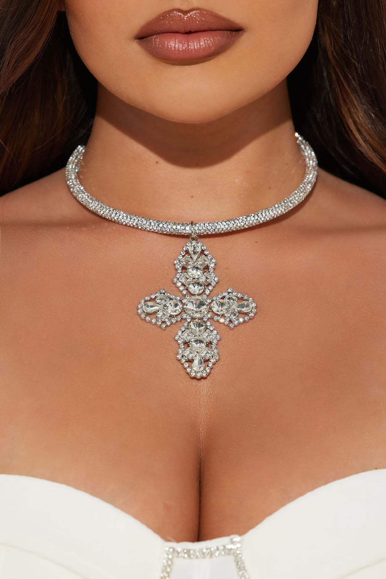 Biggest Blessing Of All Necklace - Silver sold by Fashion Nova
