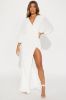Paloma Pleated Maxi Dress - White sold by Fashion Nova
