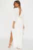 Paloma Pleated Maxi Dress - White sold by Fashion Nova