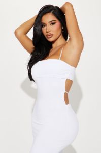 Emery Double Lined Maxi Dress - White sold by Fashion Nova
