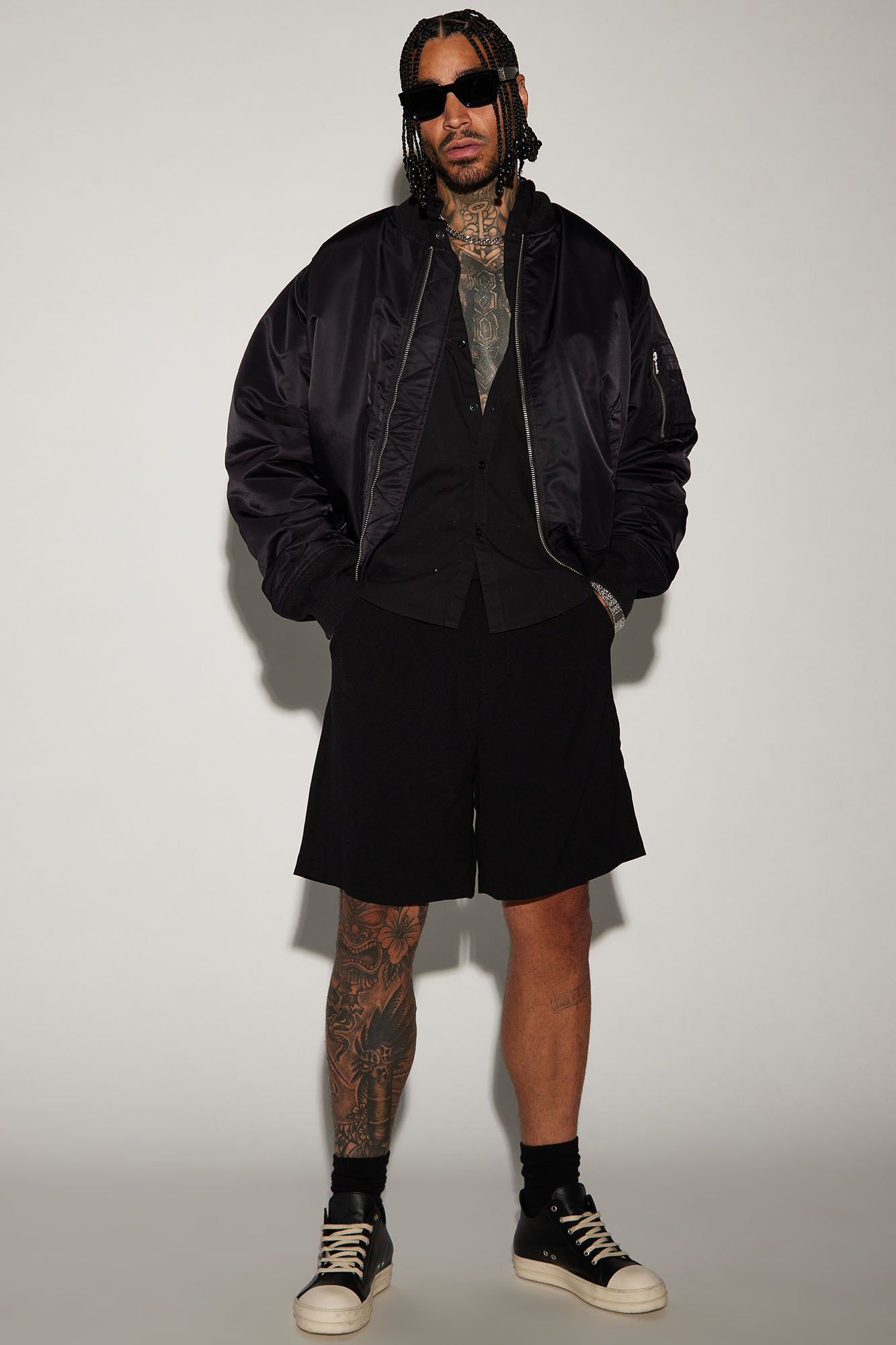 Cameo Flight Bomber Jacket - Black sold by Fashion Nova product image thumbnail 2