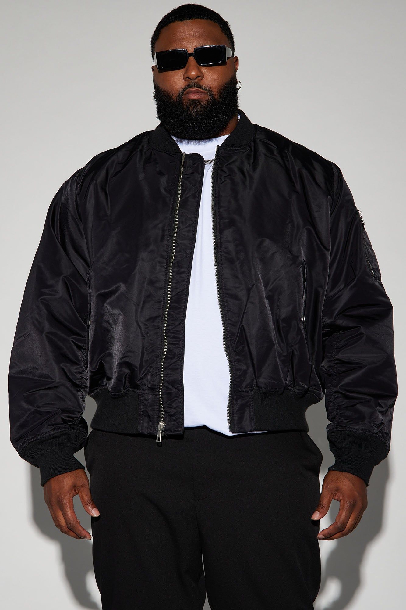 Cameo Flight Bomber Jacket - Black sold by Fashion Nova product image thumbnail 5