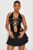 Sabrina Pleated Micro Mini Skirt Set - Black sold by Fashion Nova