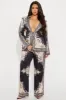 The Queen Satin Suit Set - Black/combo sold by Fashion Nova