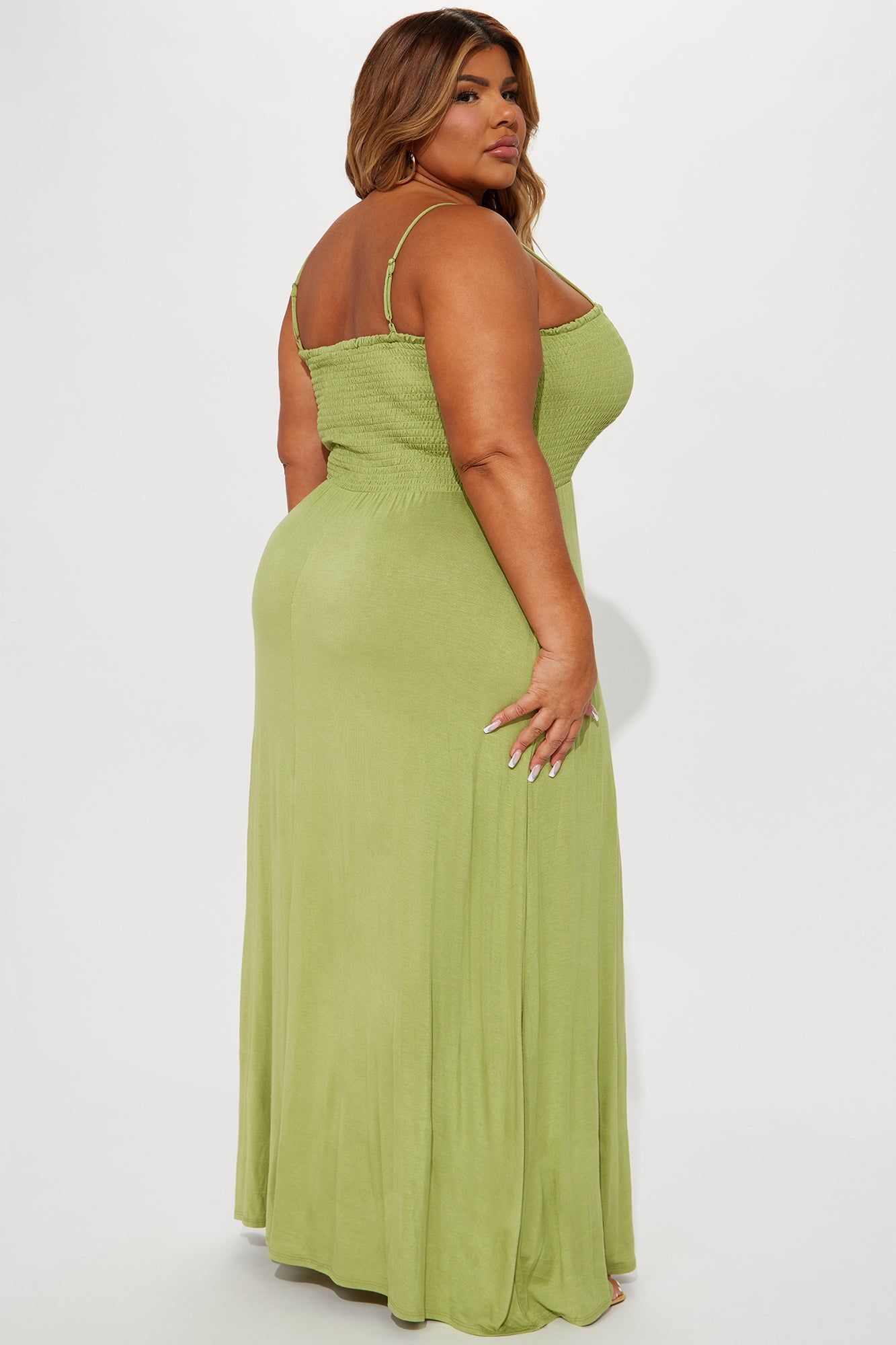 Holly Maxi Dress - Olive sold by Fashion Nova product image thumbnail 6