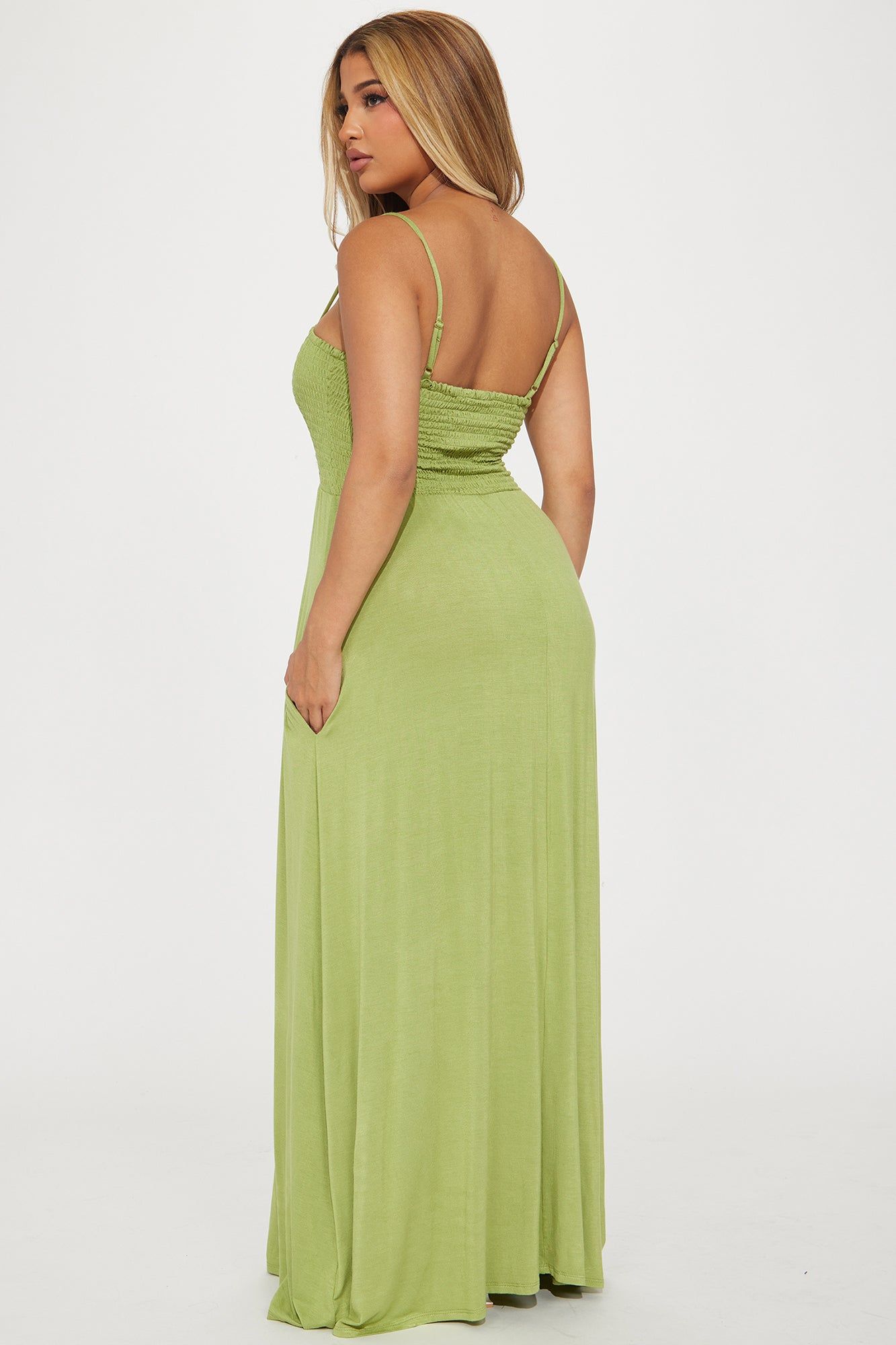Holly Maxi Dress - Olive sold by Fashion Nova product image thumbnail 3