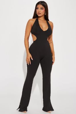 Adore Me Forever Jumpsuit  - Black sold by Fashion Nova