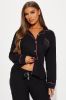 Kiss Me PJ Pant Set - Black/Pink sold by Fashion Nova