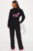 Kiss Me PJ Pant Set - Black/Pink sold by Fashion Nova
