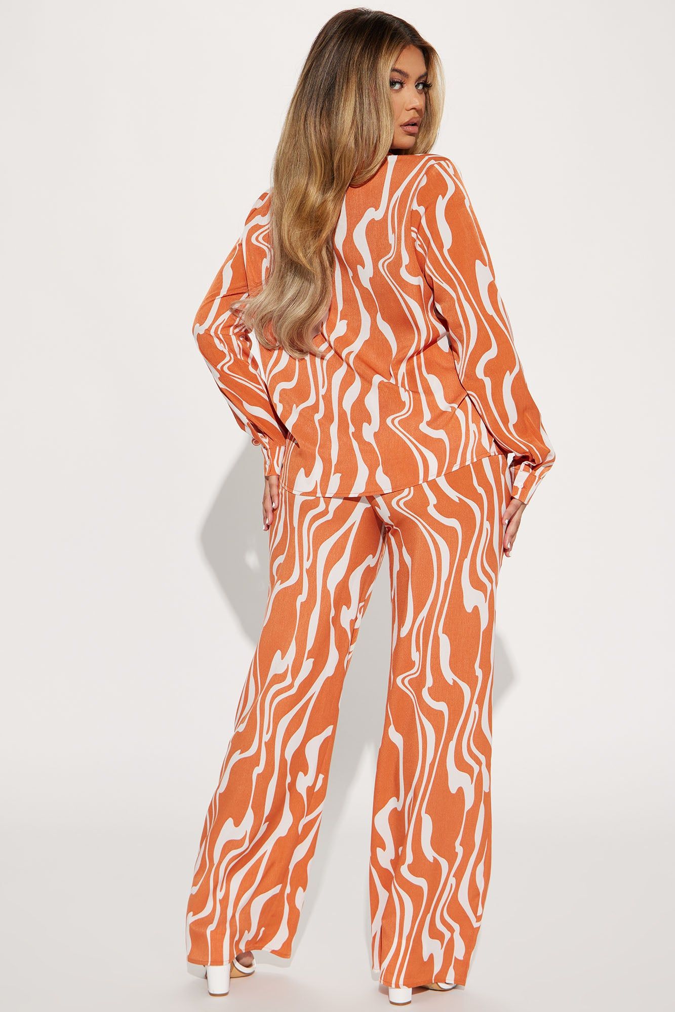 Valentina Pant Set - Rust/combo sold by Fashion Nova product image thumbnail 3