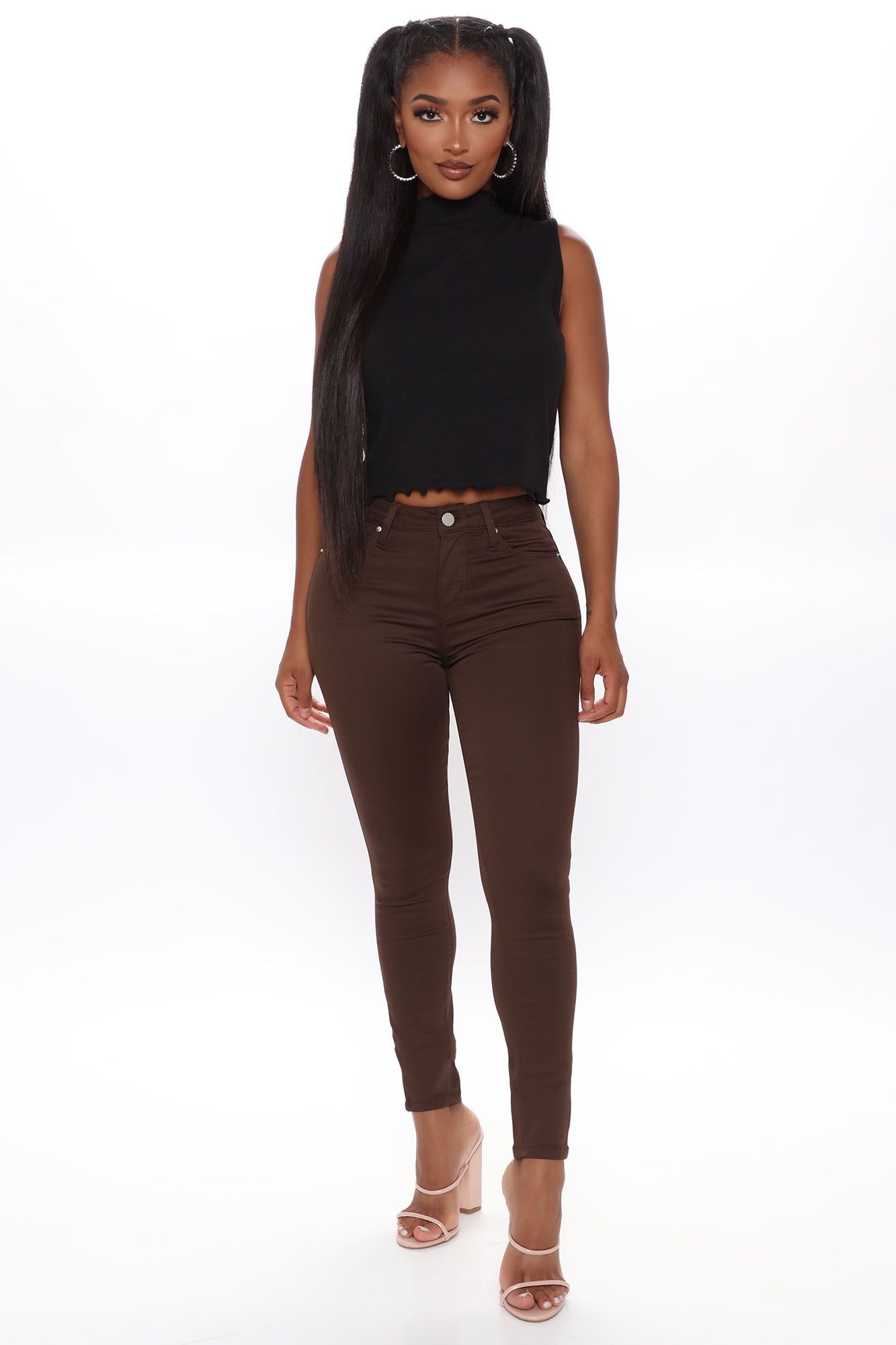 Keep It Forever High Rise Pant - Brown sold by Fashion Nova product image thumbnail 2