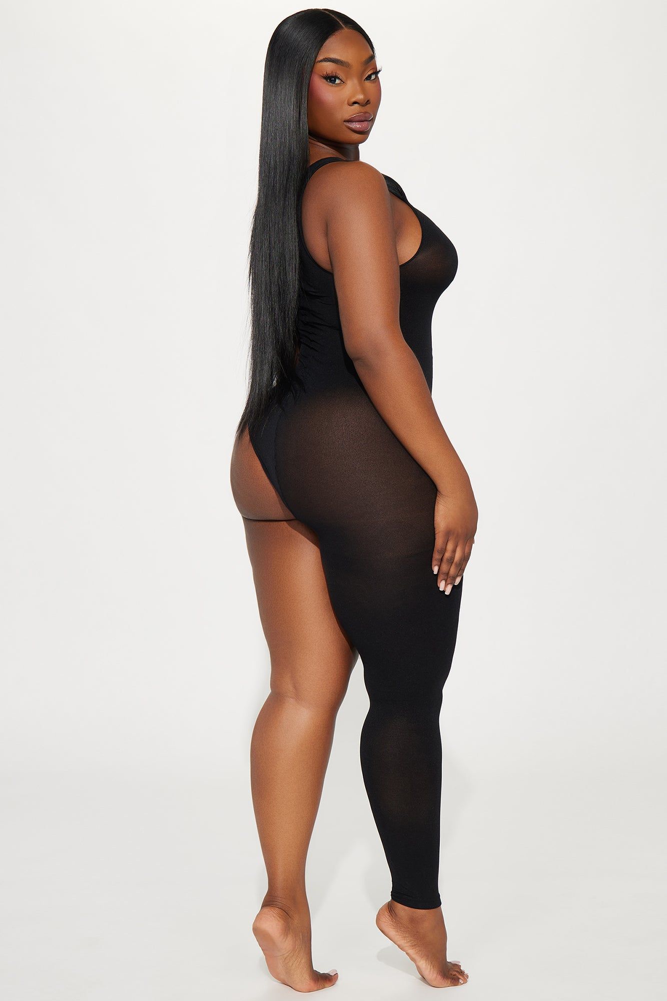 Tell Me I'm Yours Bodystocking - Black sold by Fashion Nova product image thumbnail 4