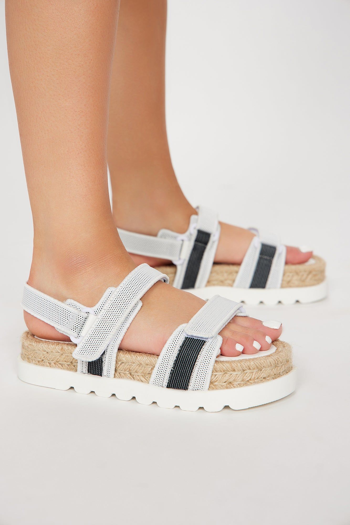 Linnea Strappy Sandals - White sold by Fashion Nova product image thumbnail 3