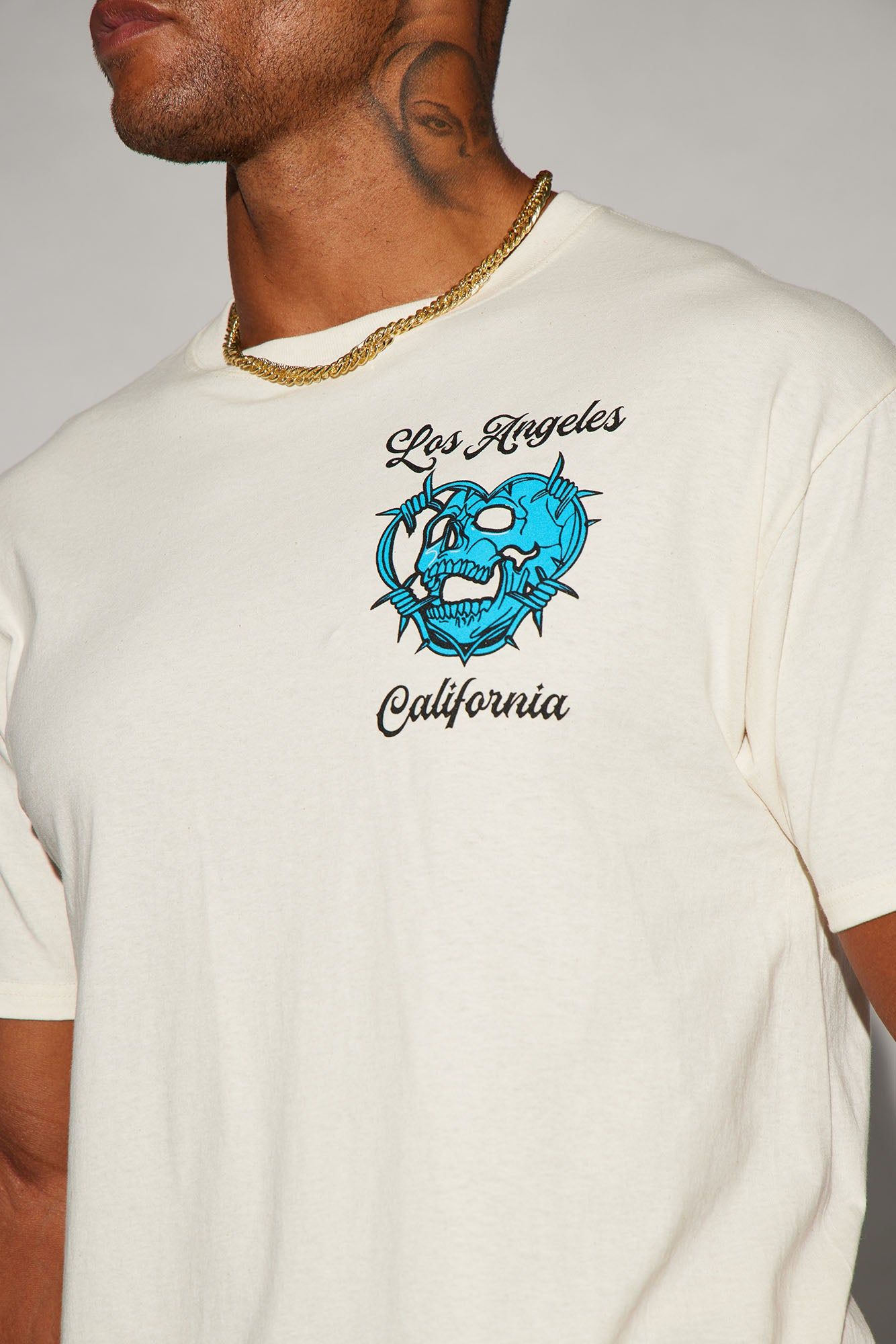 LA With Love Short Sleeve Tee - Cream sold by Fashion Nova product image thumbnail 3