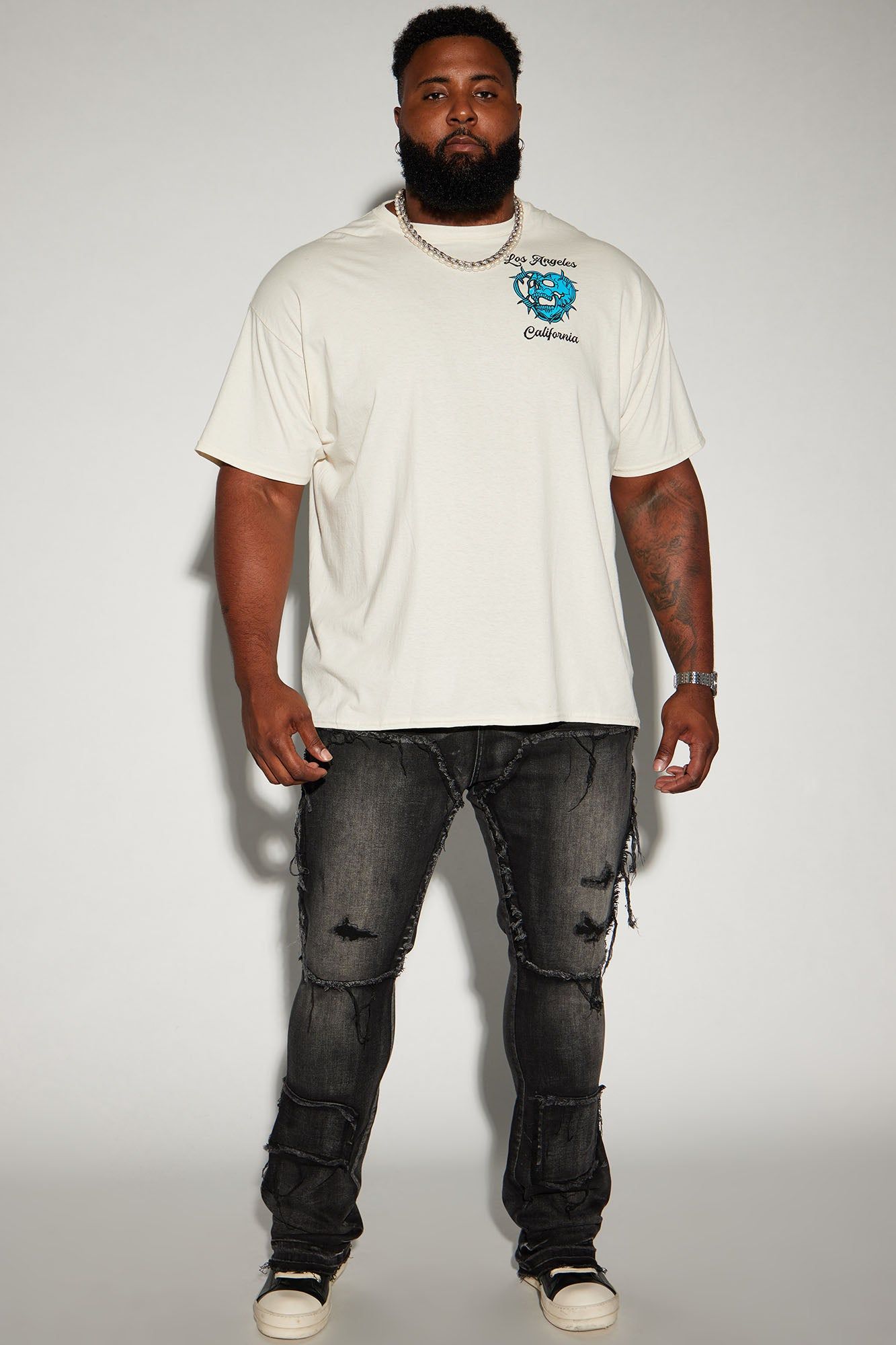 LA With Love Short Sleeve Tee - Cream sold by Fashion Nova product image thumbnail 6