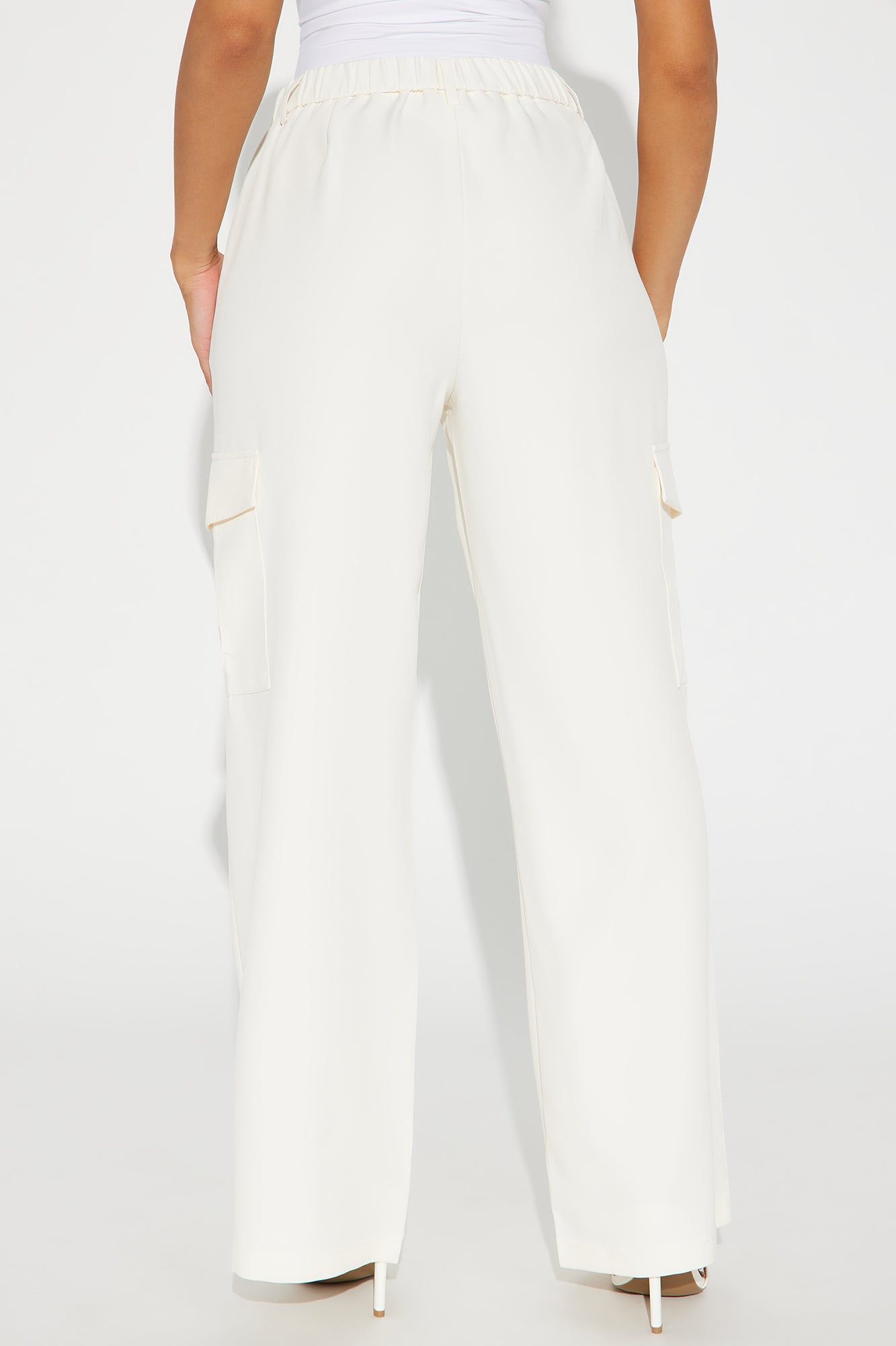 Lookin' Cute Cargo Trouser Pant - Ivory sold by Fashion Nova product image thumbnail 3