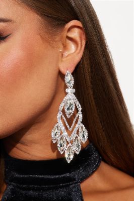La Mas Bella Earrings - Silver sold by Fashion Nova