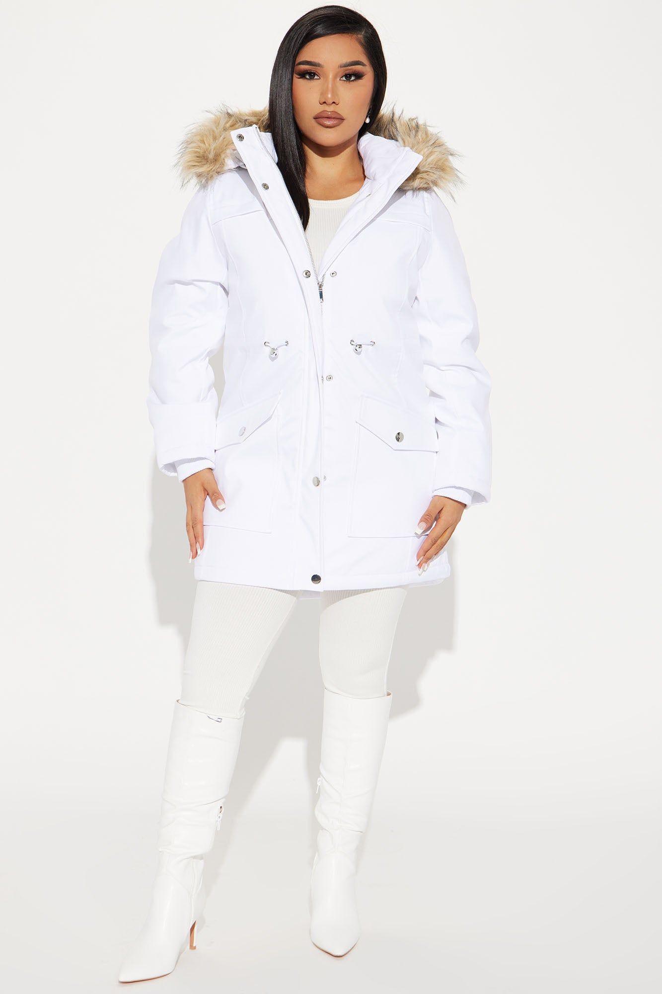 Cozy Inside Puffer Jacket - White sold by Fashion Nova product image thumbnail 2