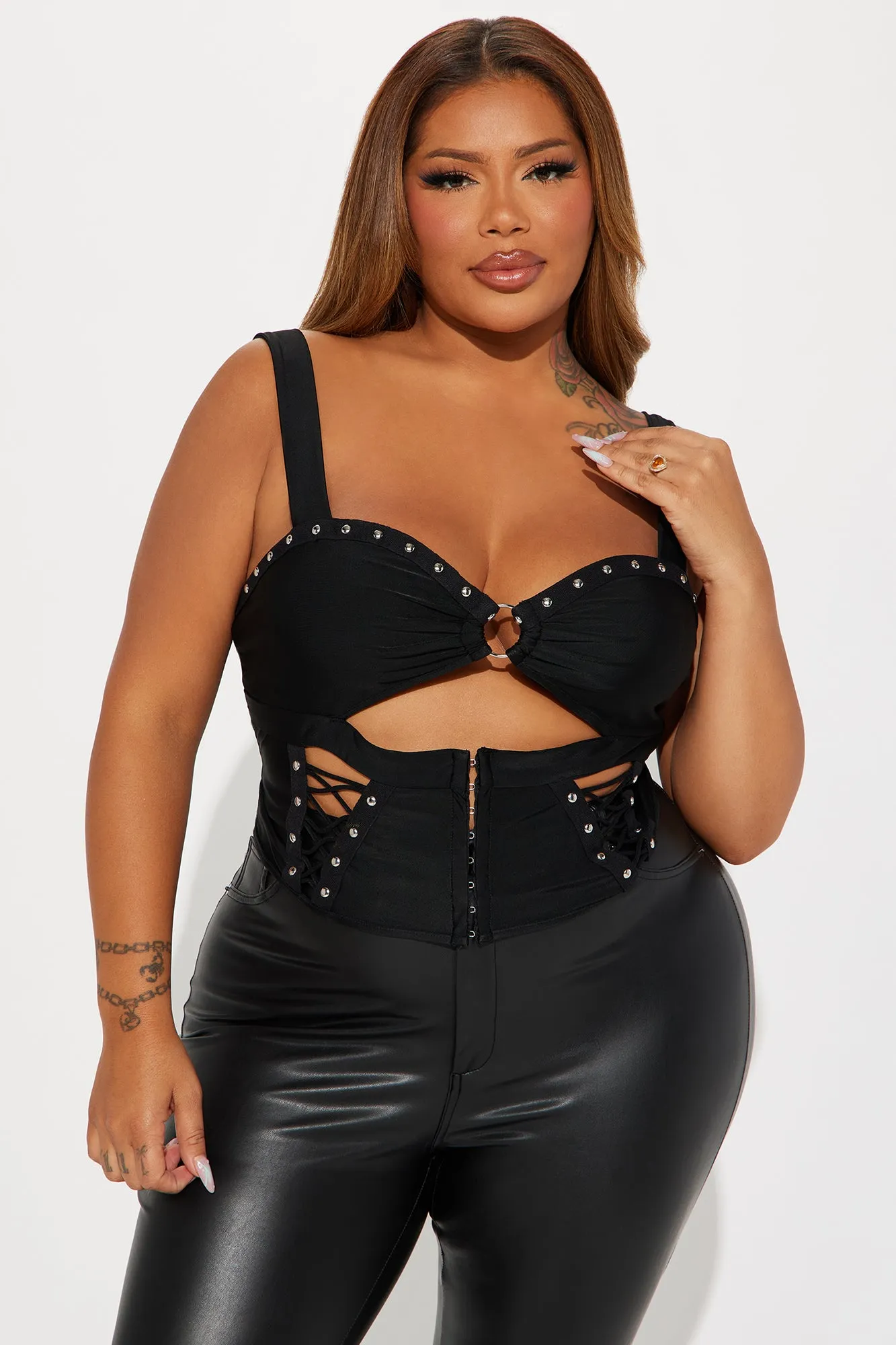 Attention On Me Corset Top - Black sold by Fashion Nova product image thumbnail 4