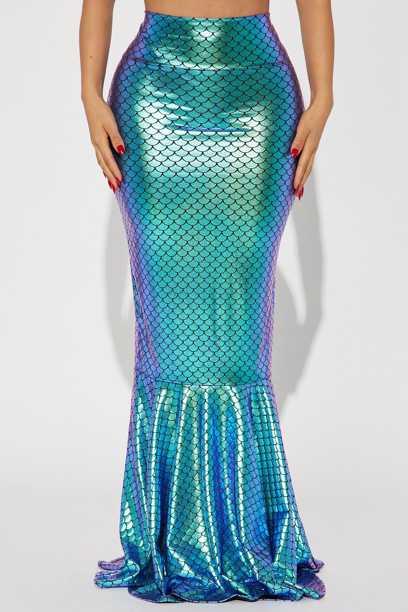 Under The Sea Mermaid Skirt Costume Starter - Turquoise sold by Fashion Nova product image thumbnail 3