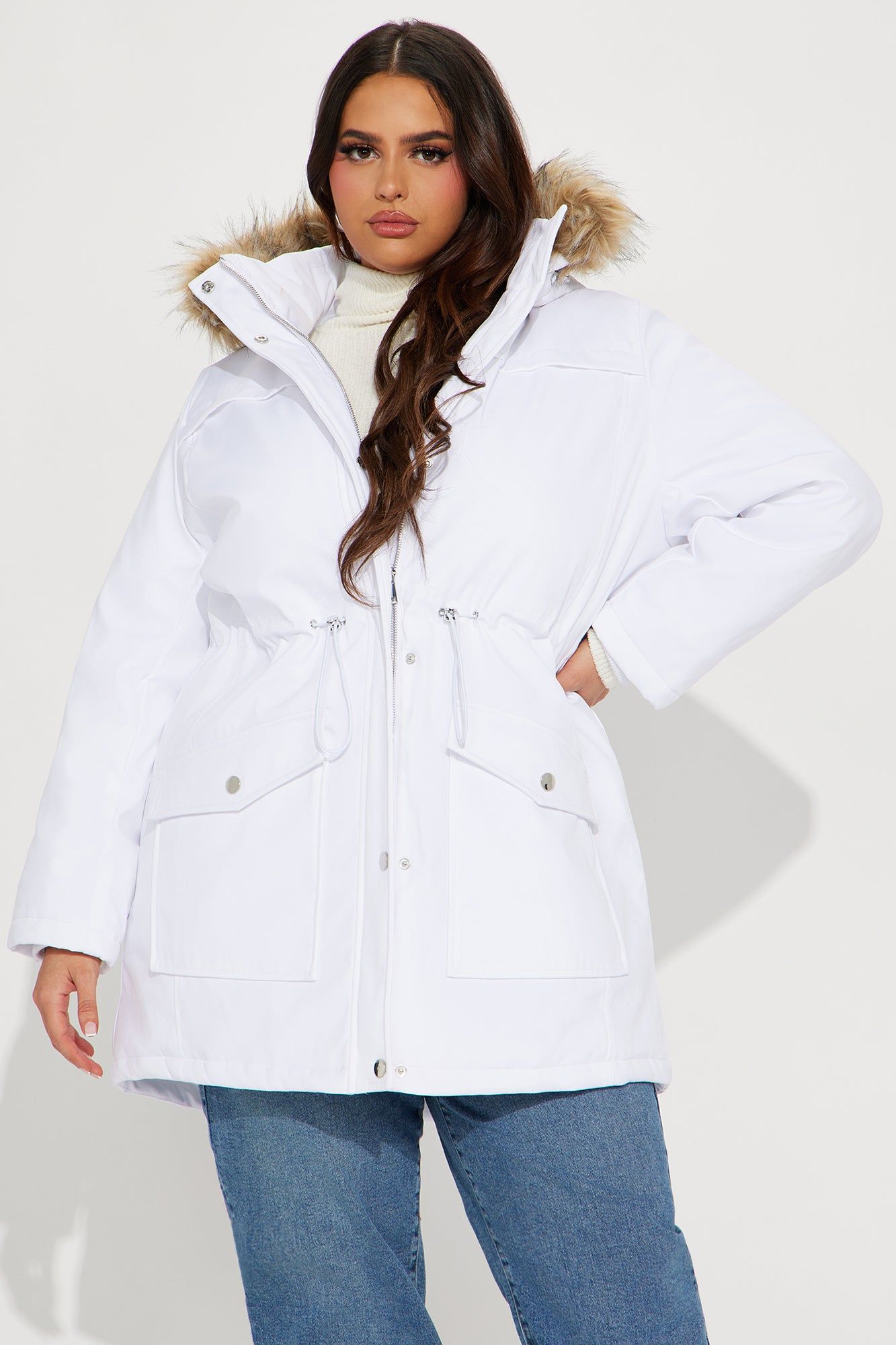 Cozy Inside Puffer Jacket - White sold by Fashion Nova product image thumbnail 4