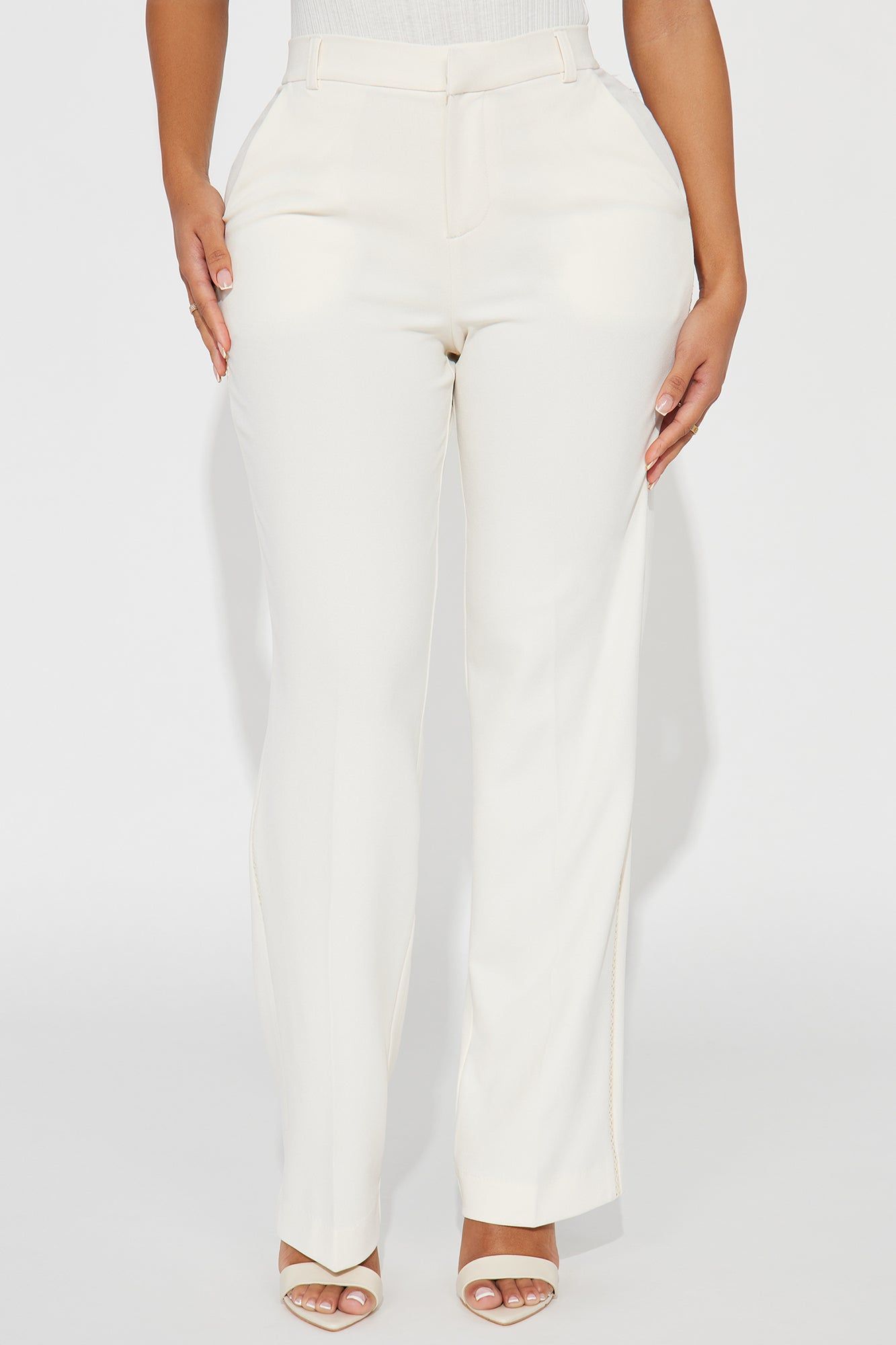 High Fidelity Cut Out Trouser - Ivory sold by Fashion Nova product image thumbnail 2