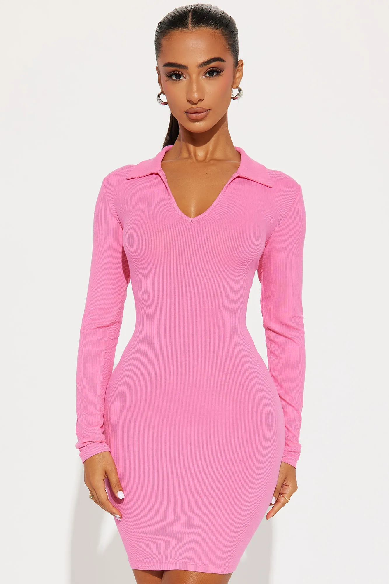 Vivianna Long Sleeve Mini Dress - Rose sold by Fashion Nova product image thumbnail 2