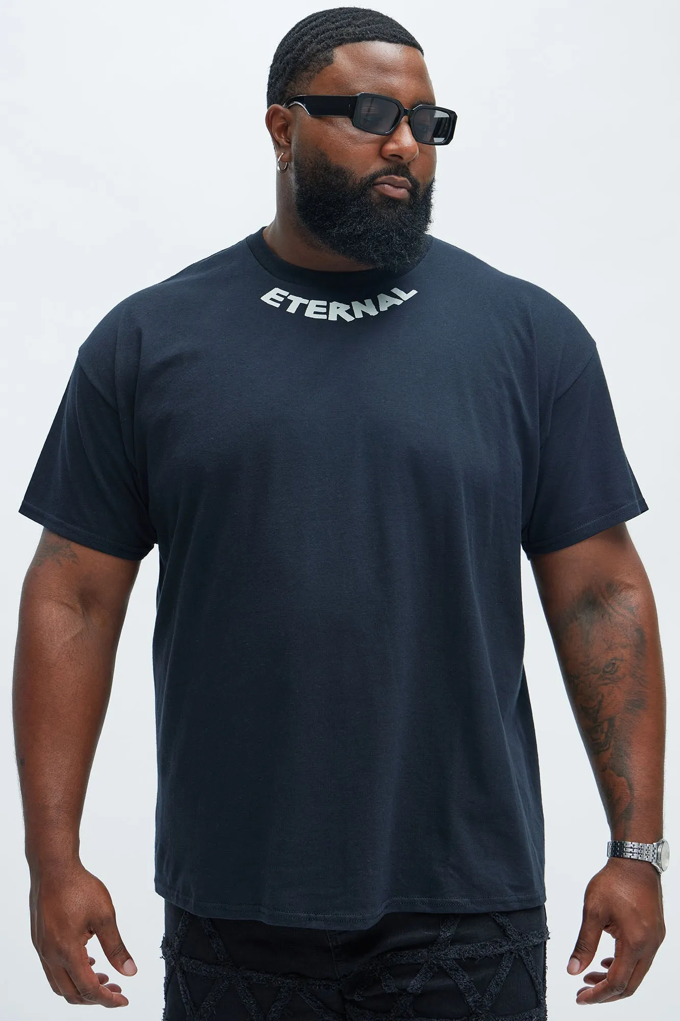 Eternal Happiness Oversized Short Sleeve Tee - Black sold by Fashion Nova product image thumbnail 5