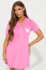 Your Angel PJ Sleep Shirt - Hot Pink sold by Fashion Nova