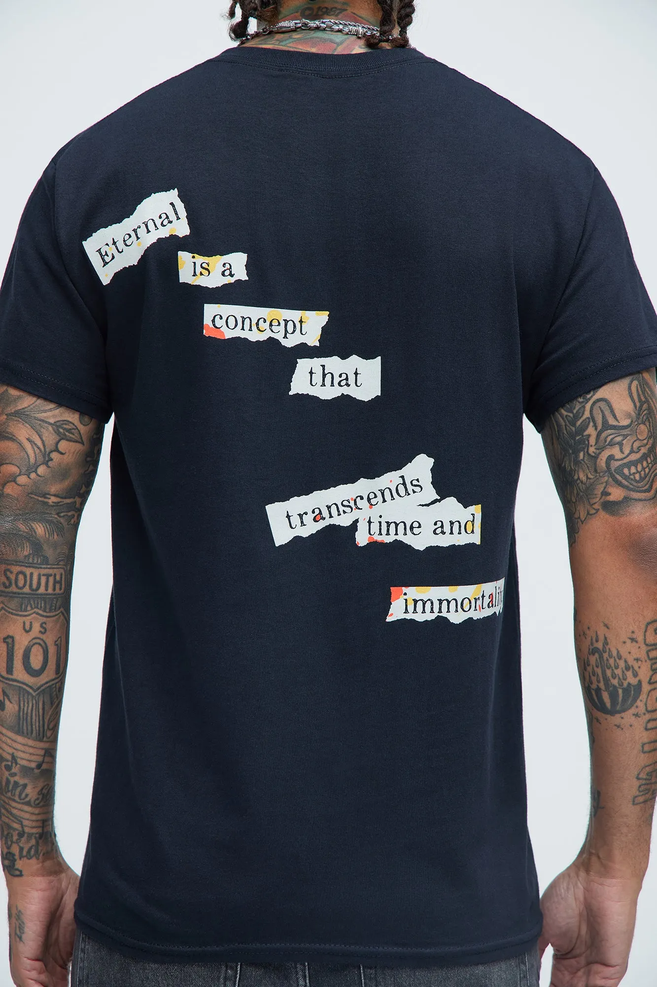 Eternal Happiness Oversized Short Sleeve Tee - Black sold by Fashion Nova product image thumbnail 4