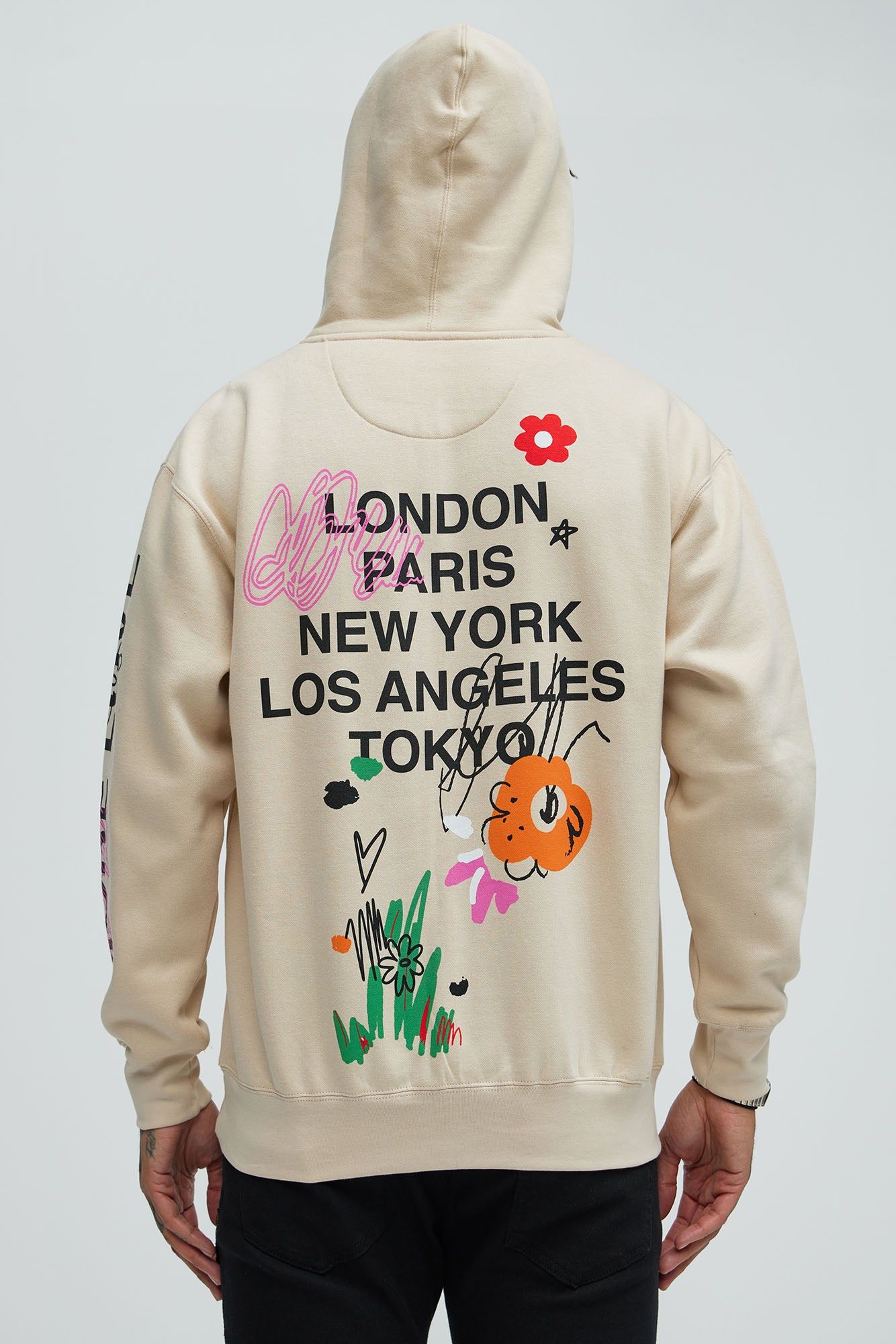 More Love Worldwide Hoodie - Sand sold by Fashion Nova product image thumbnail 5