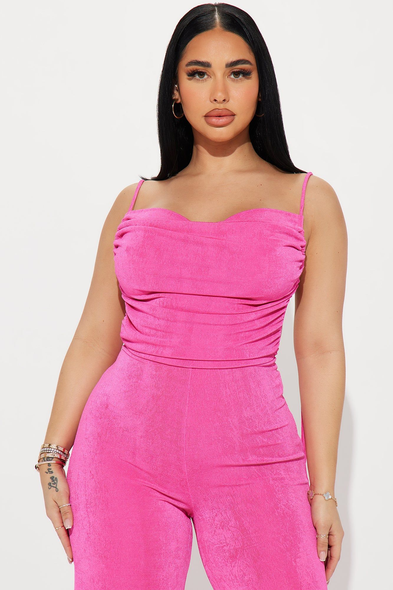 Put Me Back Together Slinky Jumpsuit - Fuchsia sold by Fashion Nova product image thumbnail 2