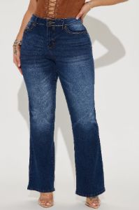 Fooled Me Once Embellished Stretch Bootcut Jeans - Dark Wash sold by Fashion Nova