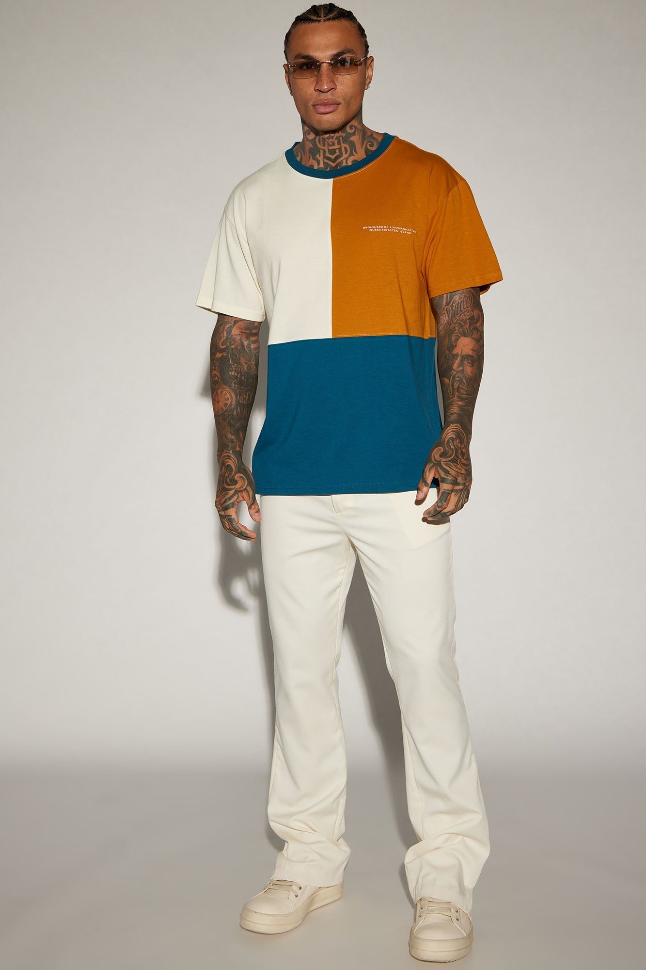 Vacation Mode Short Sleeve Tee - Teal/combo sold by Fashion Nova product image thumbnail 2