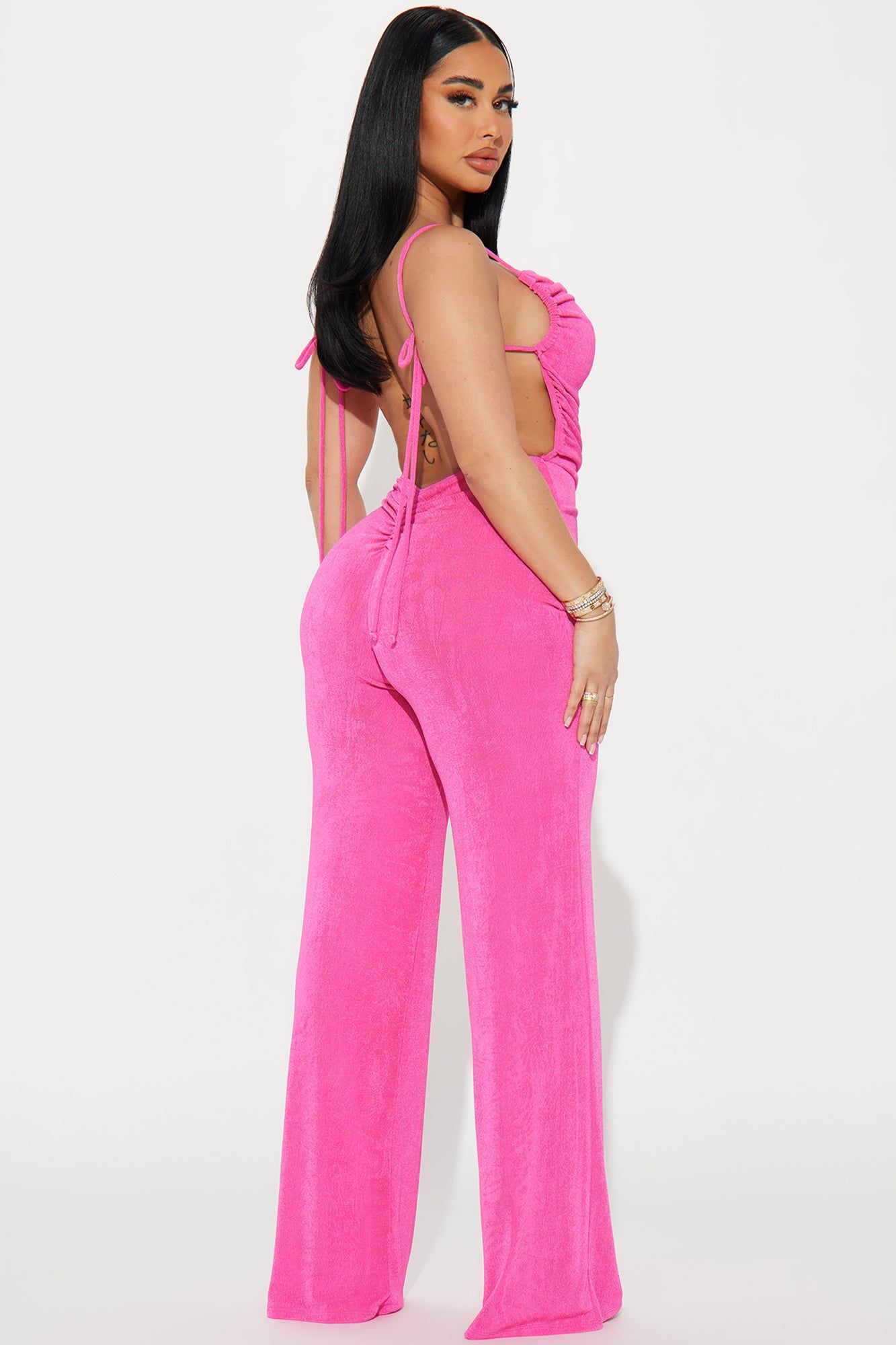 Put Me Back Together Slinky Jumpsuit - Fuchsia sold by Fashion Nova product image thumbnail 3