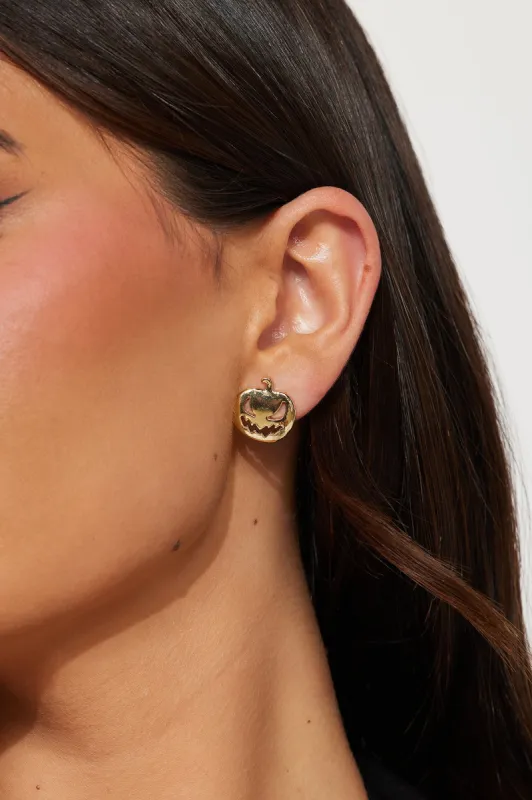 Here For The BOOs Earrings - Gold sold by Fashion Nova