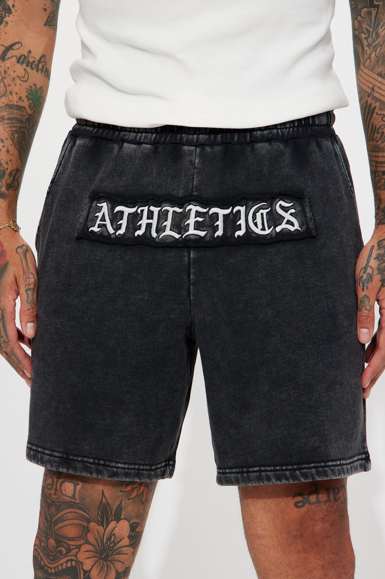 Athletics Relaxed Sweatshort - Black sold by Fashion Nova product image thumbnail 4