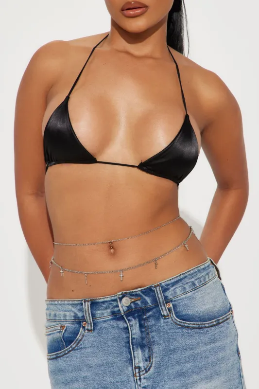 Too Bless To Give A Damn Belly Chain - Silver sold by Fashion Nova