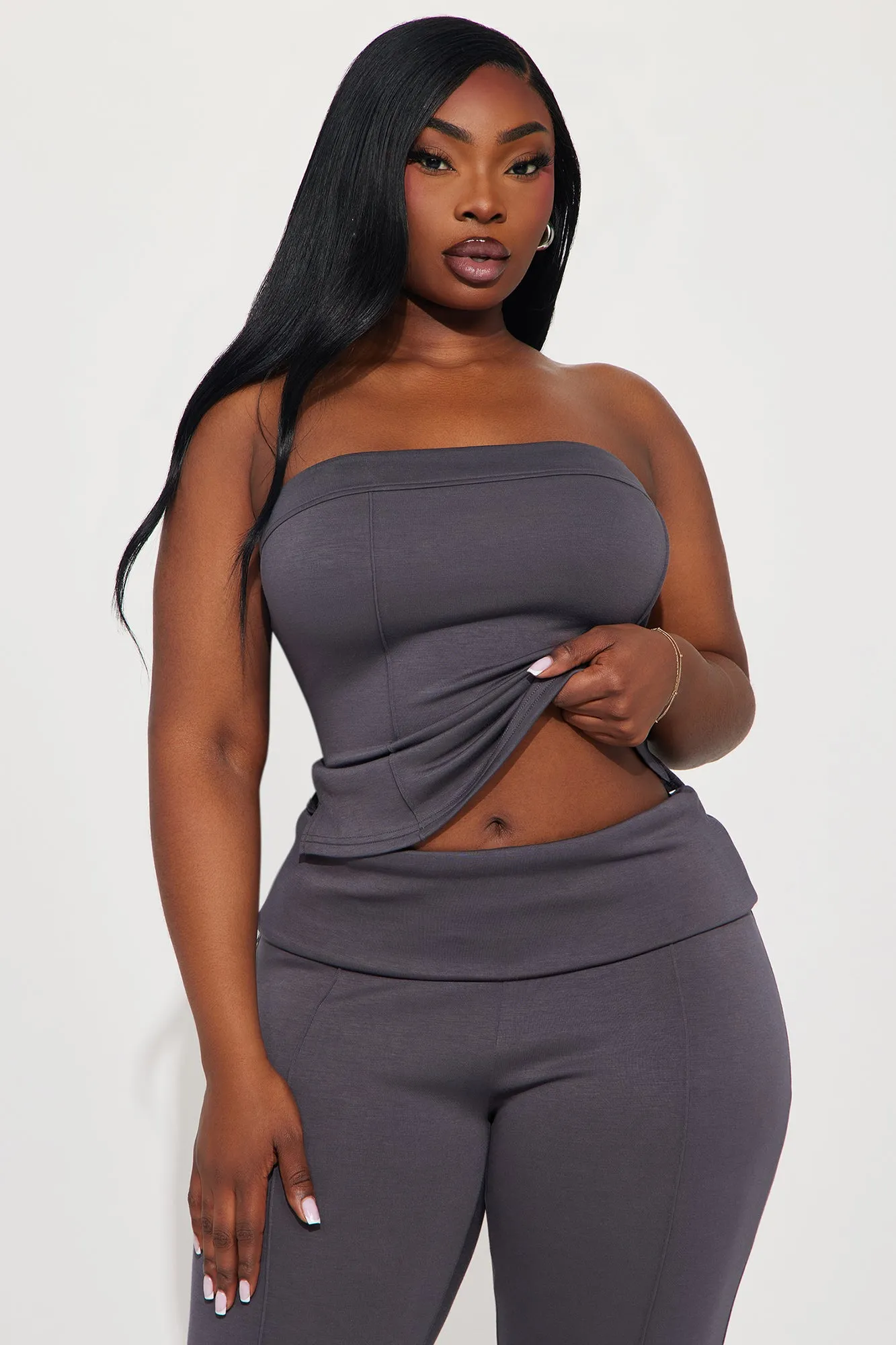 Sammy Super Soft Pant Set - Charcoal sold by Fashion Nova product image thumbnail 5