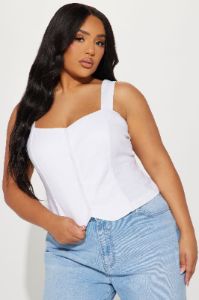 Successful Linen Top - Off White sold by Fashion Nova