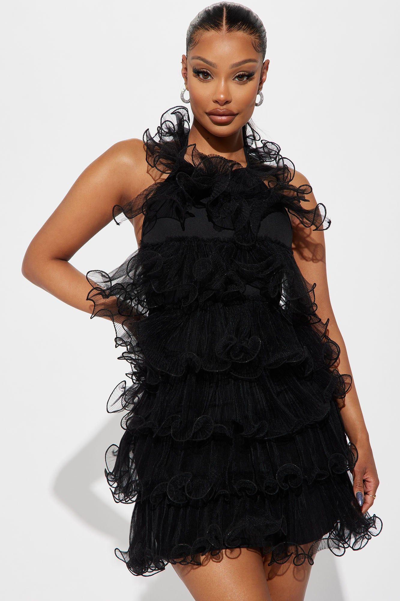 Emily Tulle Mini Dress - Black sold by Fashion Nova product image thumbnail 2