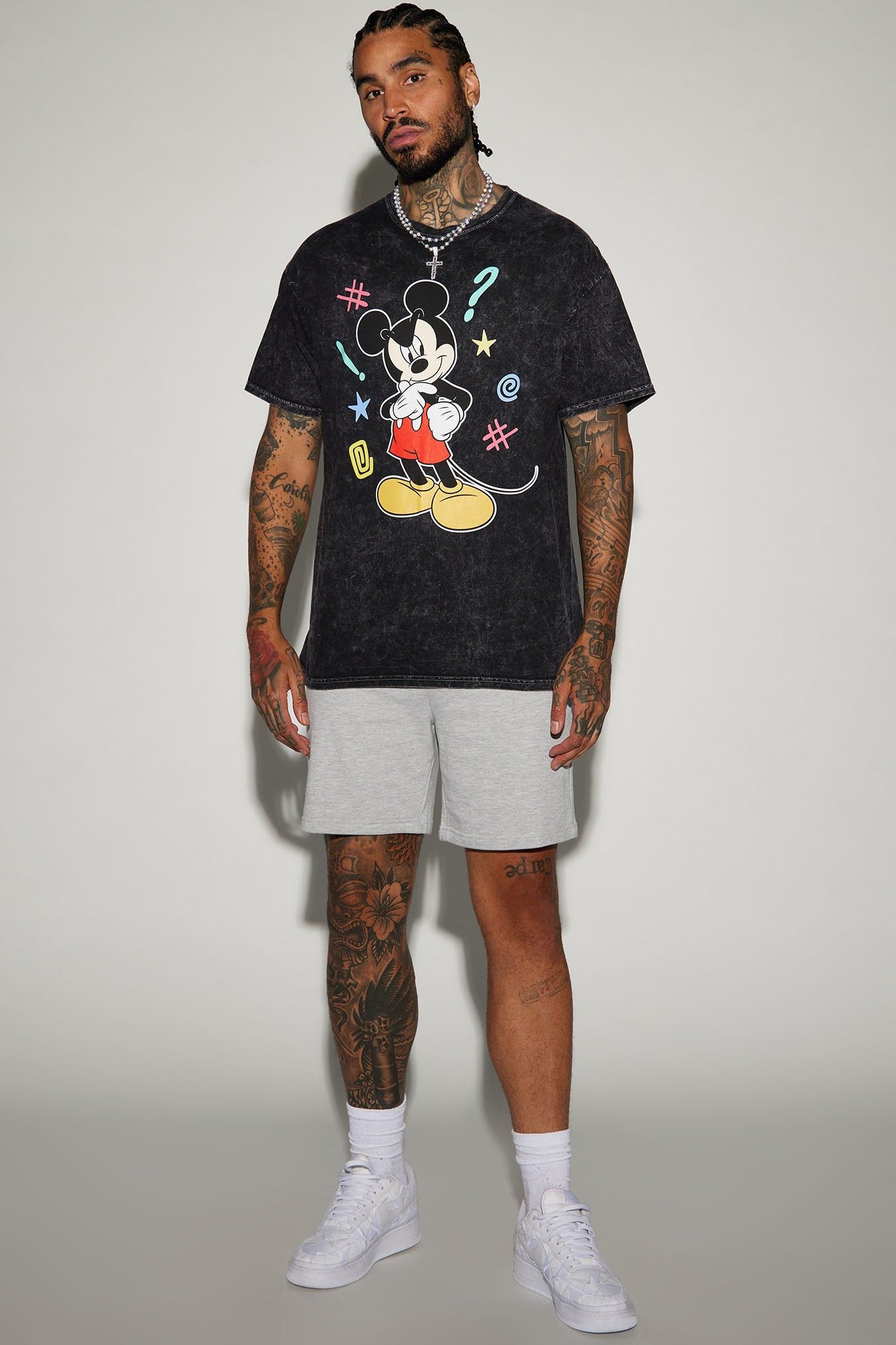 Mickey Punctuation Mark Short Sleeve Tee - Black sold by Fashion Nova product image thumbnail 2