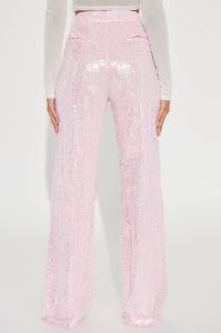 A Sweeter Place Sequin Trouser - Pink sold by Fashion Nova