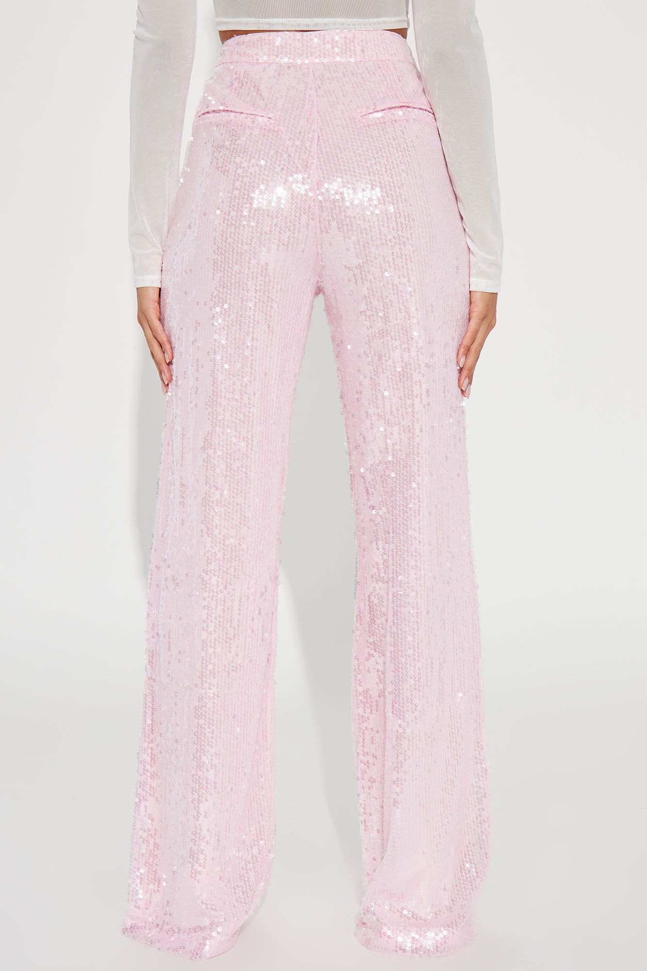 A Sweeter Place Sequin Trouser - Pink sold by Fashion Nova product image thumbnail 3