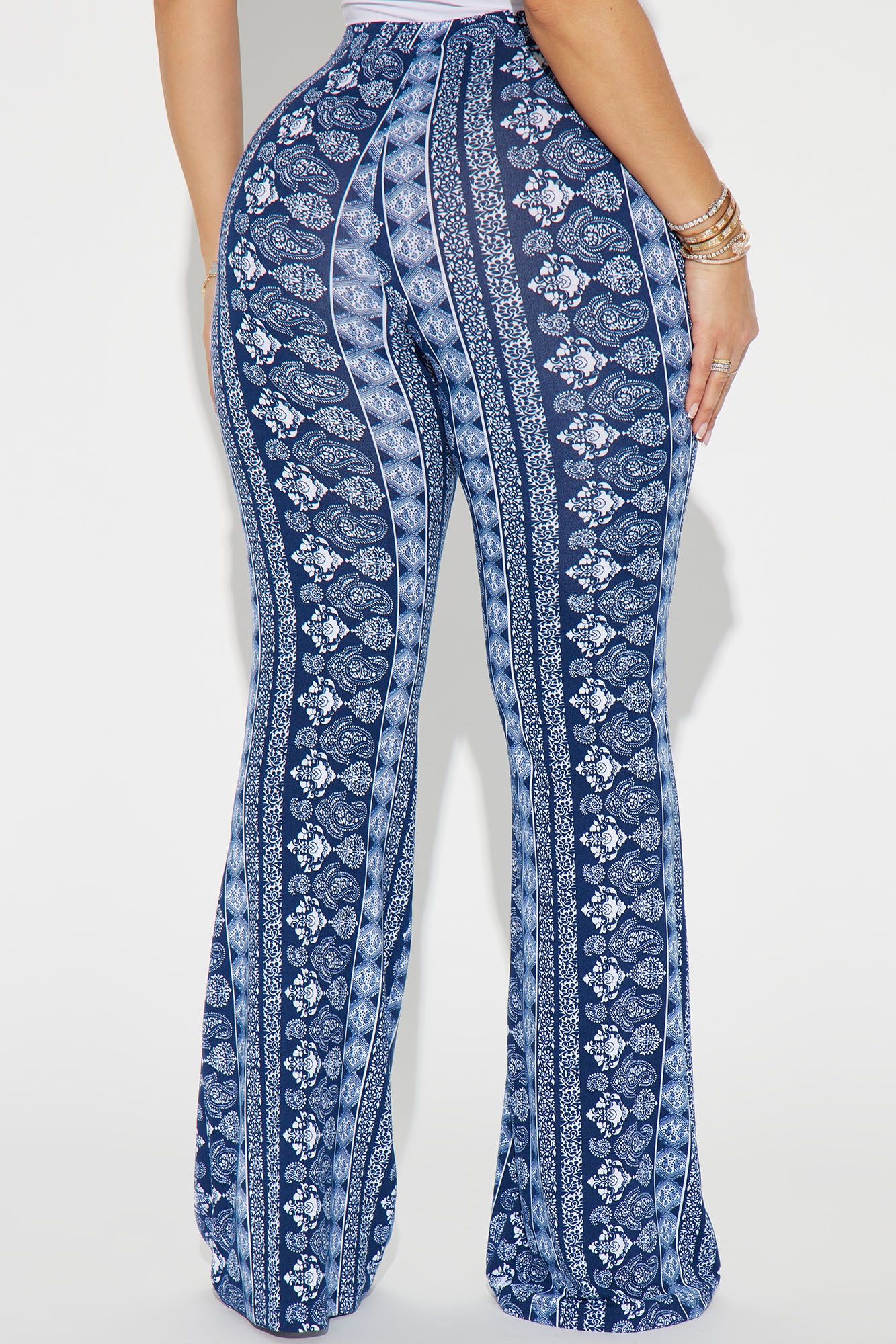 Adria Flare Pant - Navy/combo sold by Fashion Nova product image thumbnail 3