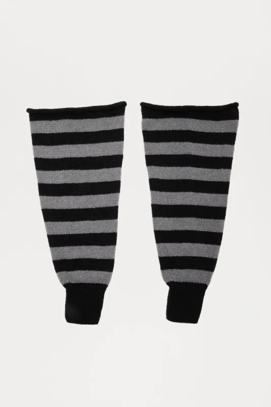 Skater Girl Core Legwarmer - Black/Grey sold by Fashion Nova